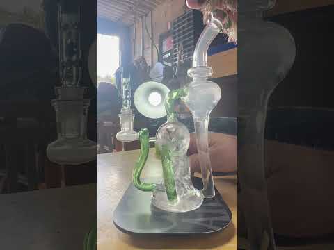 Recycler bong with dynavap bb3, Ti tip, and armoured cap 🥰🥰🥰🥰🥰