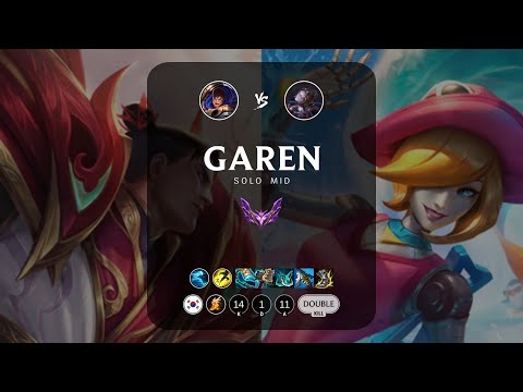 Garen Mid vs Orianna - KR Master Patch 13.21