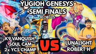 Yugioh Genesys Semi Finals: K9 Vanquish Soul Vs Lunalight!