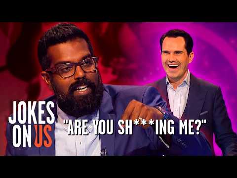 Romesh Ranganathan LOSES IT At Jimmy Carr! | The Big Fat Quiz Of Everything | Jokes On Us