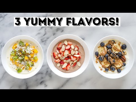 Greek Yogurt Bowls! 3 Delicious Greek Yogurt Bowl Recipe Ideas!