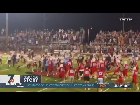 An incident occurred following the Webb City - Joplin football game Friday night in Webb City