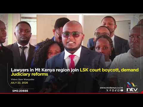 Lawyers in Mt Kenya region join LSK court boycott, demand Judiciary reforms