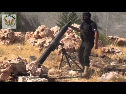 استهداف مواقع قوات النظام في تلة الكابوسية في بلدة خان الشيح في ريف دمشق بقذائف هاون عيار 120 من قبل لواء نسور الريف الغربي