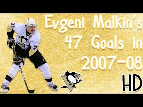 Evgeni Malkin's 47 Goals in 2007-08 (HD)