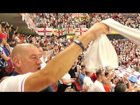 THE GREAT ESCAPE: Non-stop singing by England fans v Slovenia at Euro 2024