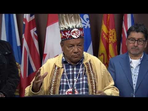 First Nation leaders hold a press conference about their opposition to Bill C-53 | APTN News