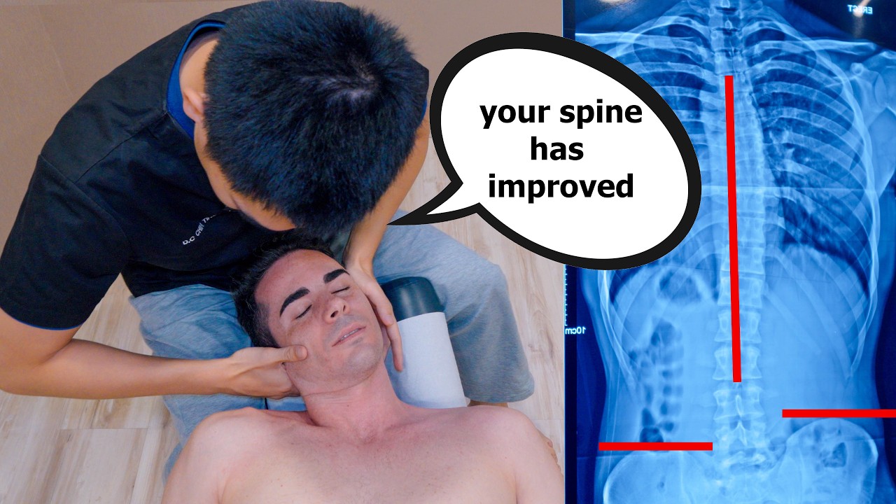 ASMR: Scoliosis Chiropractic Adjustment in Kuala Lumpur | Raw Back & Neck Cracking