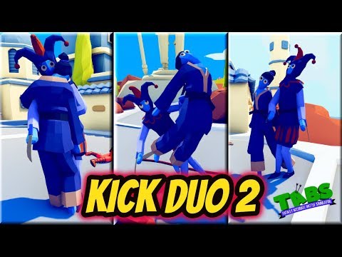 KICK DUO 2! Taekwondo & Jester vs Every Unit - TABS