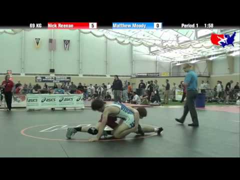 Nick Reenan vs. Matthew Moody at 2013 FILA Cadet Nationals - FS