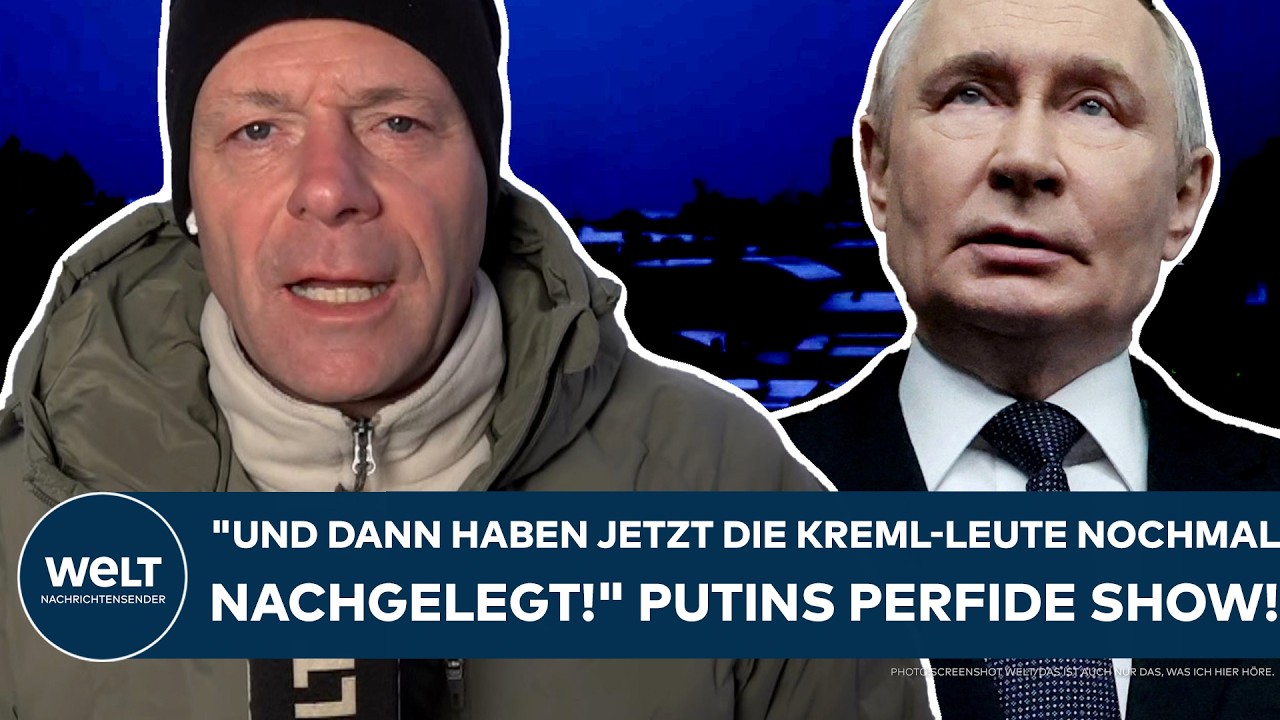 UKRAINE-KRIEG: "Und dann haben jetzt die Kreml-Leute nochmal nachgelegt!" Putins perfide Show!