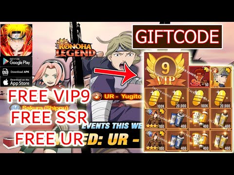 Konoha Legend Ninja AFK & 5 New Giftcodes - Naruto RPG Free VIP9 Android iOS