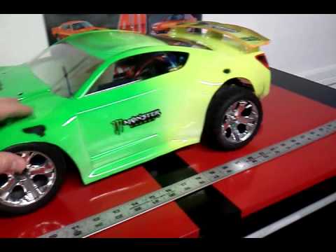 PROTOFORM BODY, CUSTOM PAINTED FOR THE RUSTLER TRAXXAS