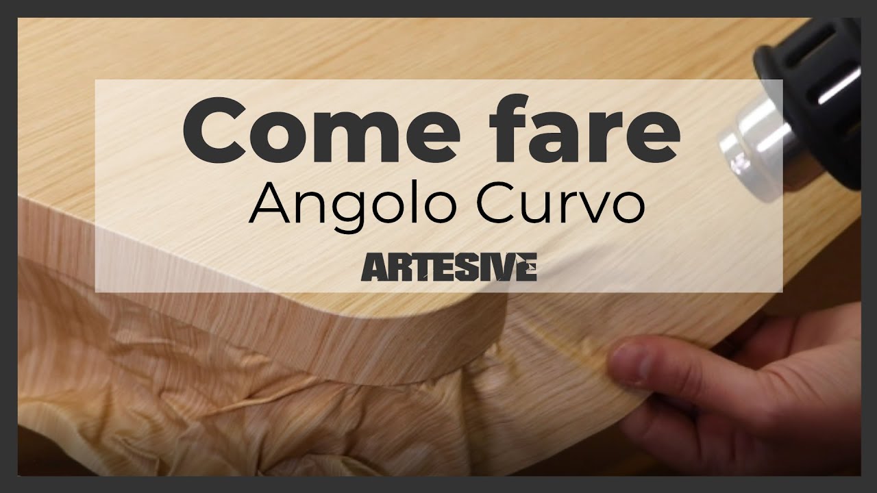 Applicazione Pellicola Adesiva Angolo Curvo (pieno) con tensionatura