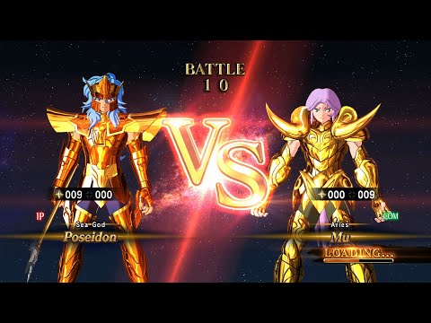 Poseidon (Scale) vs Mu (Aries Gold Cloth) - Saint Seiya: Soldiers' Soul