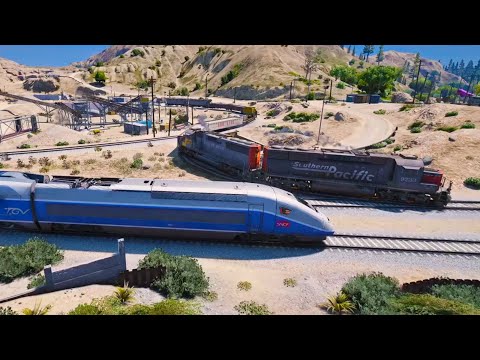 TGV Duplex meets American Trains! - Grand Theft Auto V