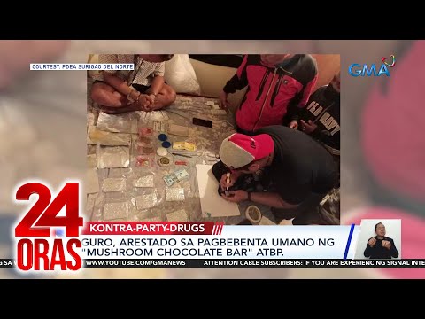 Guro, arestado sa pagbebenta umano ng "mushroom chocolate bar" atbp. 24 Oras