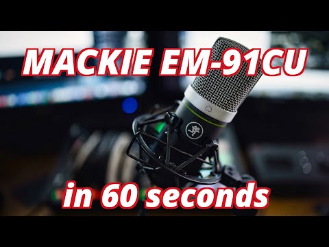 Mackie EM-91CU Large Diaphragm Cardioid USB Condenser Microphone 2020 - Present - Black image 6