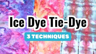 Ice Dyeing 101 | How to Ice Dye Tie-Dye for Beginners Featuring 3 Techniques