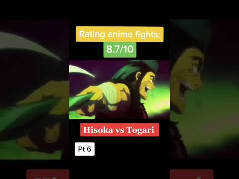Hisoka VS Togari 🥶 😱 anime fights 😍