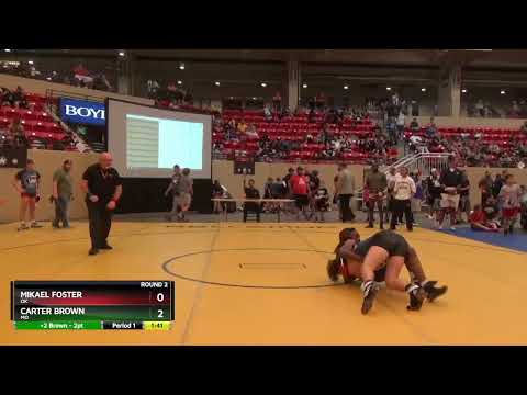 165 Lbs Round 2 - Mikael Foster, OK Vs Carter Brown, MO Bb3f
