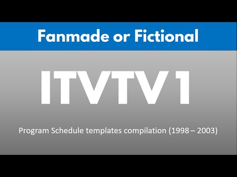ITVTV1 (Identsive) - Program Schedule templates compilation (1998 - 2003)