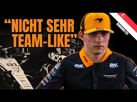 Meister mit Meinungsverschiedenheit: Piastri hadert mit Norris I Rennen F1 Singapur 2025