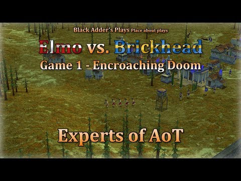Experts of AoT: Encroaching Doom - Elmo vs. Brickhead, Game 1 - Zeus vs. Odin - Age of Mythology: TT