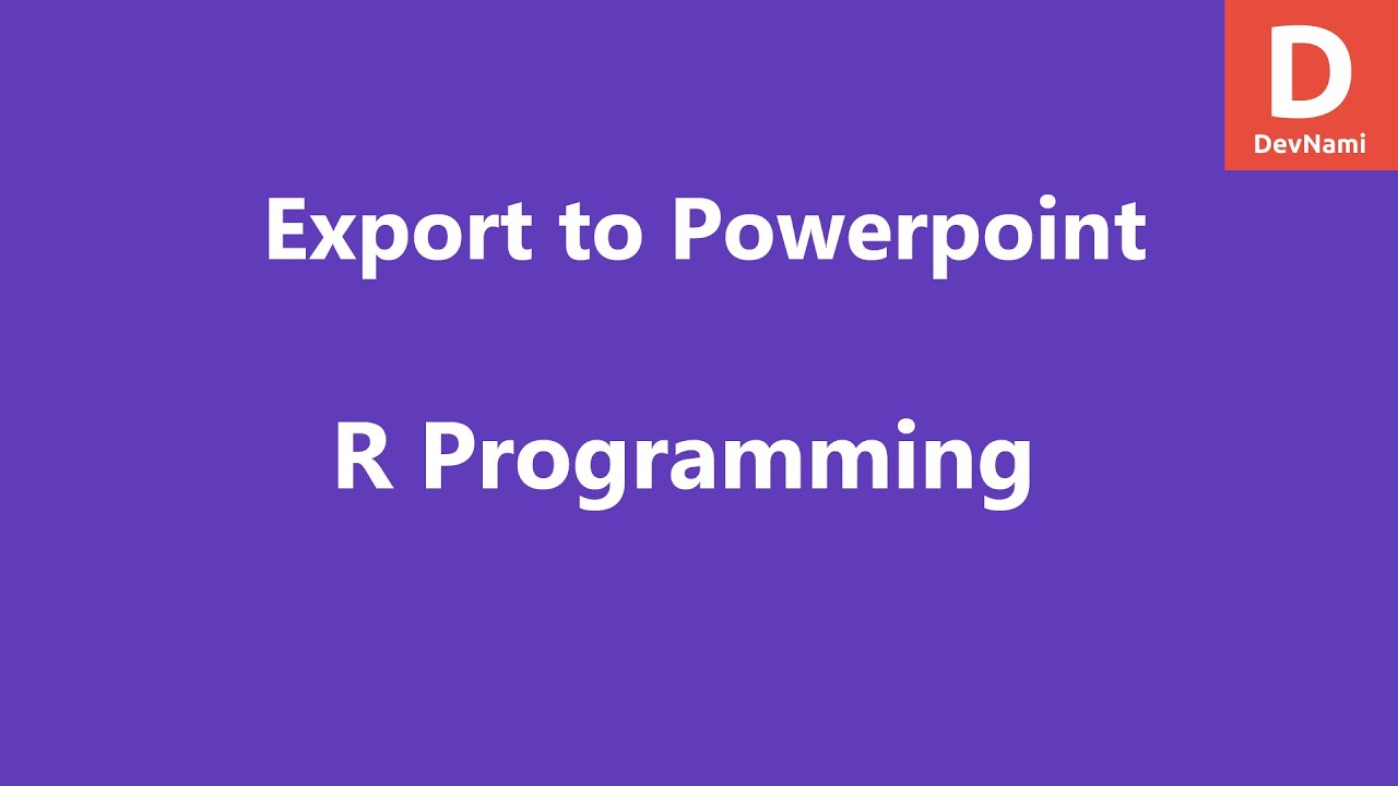 Create PowerPoint document from R Data