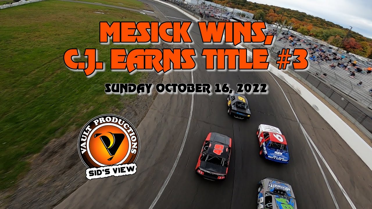 SID'S VIEW | 10.16.22 | Mesick Wins, C.J. Earns Title #3