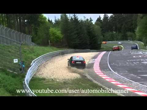 BMW Crash Accident Unfall Nordschleife Nurburgring 12.05.2012 Touristenfahrten