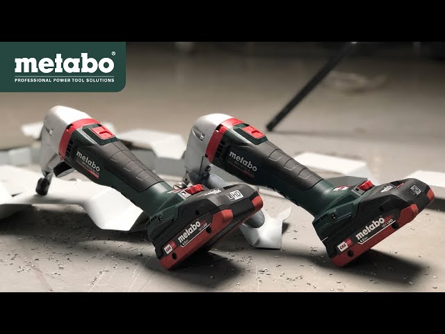 Video Teaser für Metabo 18 volt Cordless metal shears / 18 Volt cordless nibbler