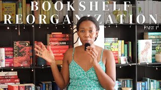 Bookshelf Reorganization Video Part 1 | Reset my bookshelf with me | Bookmas Day 8 | BookedonCharity