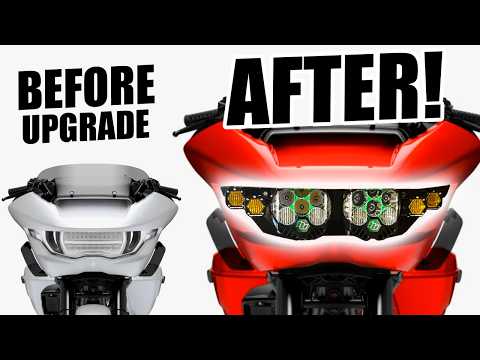 Harley-Davidson Road Glide LED Headlights Install (Baja LP6)