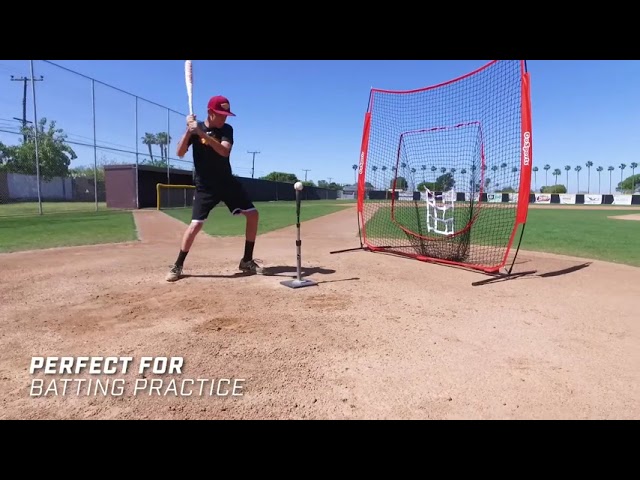 Vídeo relacionado con VEVOR Red de Entrenamiento de Béisbol y Softbol 244x211 cm, Red para Golpear, Atrapar, Lanzar, Equipo de Béisbol con Estructura en Arco, Bolsa de Transporte, Zona de Golpe, Pelota, tee, Colector