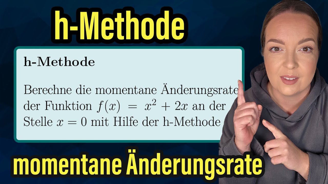 h-Methode einfach erklärt: Momentane Änderungsrate berechnen an x = 0 by einfach mathe!