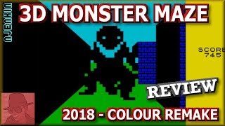 3D Monster Maze - 2018 Colour remake - on the ZX Spectrum 48K !! with Commentary