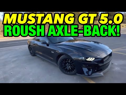 2018 Ford Mustang GT 5.0L V8 Dual Exhaust w/ X-PIPE & ROUSH AXLE-BACK!