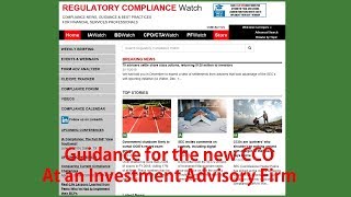 IA Watch Presents an Overview for the New CCO