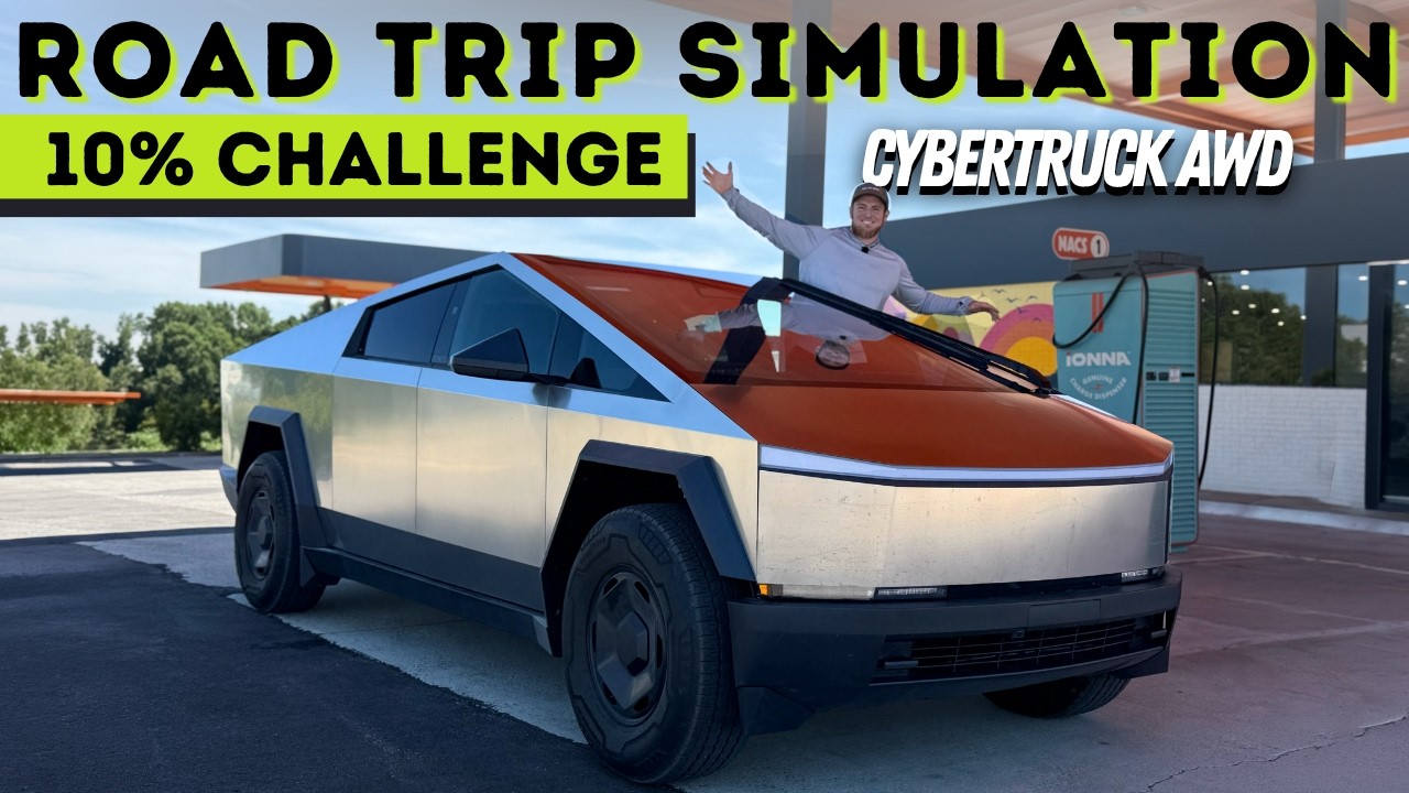 The Cheapest Cybertruck Is Great For Road Trips! Impressive 10% Challenge Result
