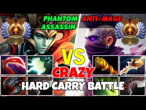 PHANTOM ASSASSIN (Carry) vs ANTI-MAGE (Carry) - Battle Of Immortal Rank Dota 2 Players - Z Dota 2