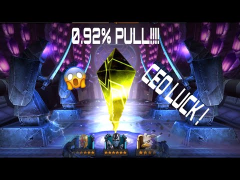 (BIG CEO PULL!) 6* ARCHANGEL FEATURED CAVALIER CRYSTALS- MARVEL CONTEST OF CHAMPIONS