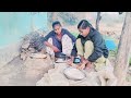 गांव में रात्रि भोजन कैसे तैयार करते ह