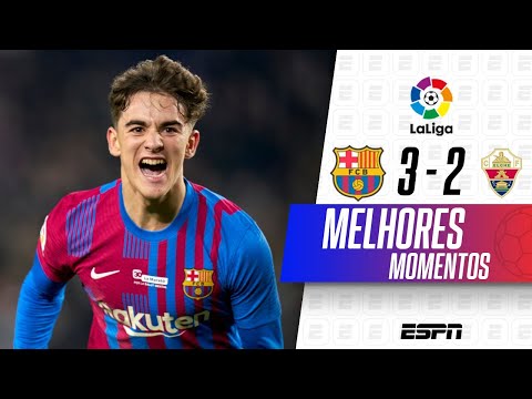 Gols e lances de Barcelona x Elche