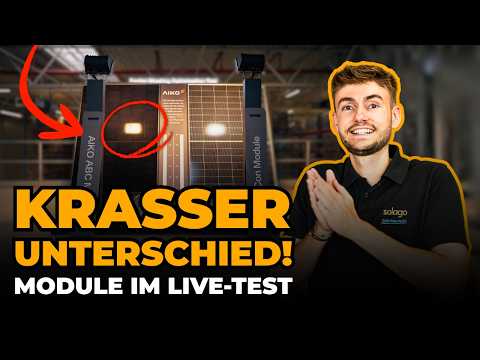 Solar module test: AIKO vs. JA Solar in a shading test | Which PV module performs best in the shade?