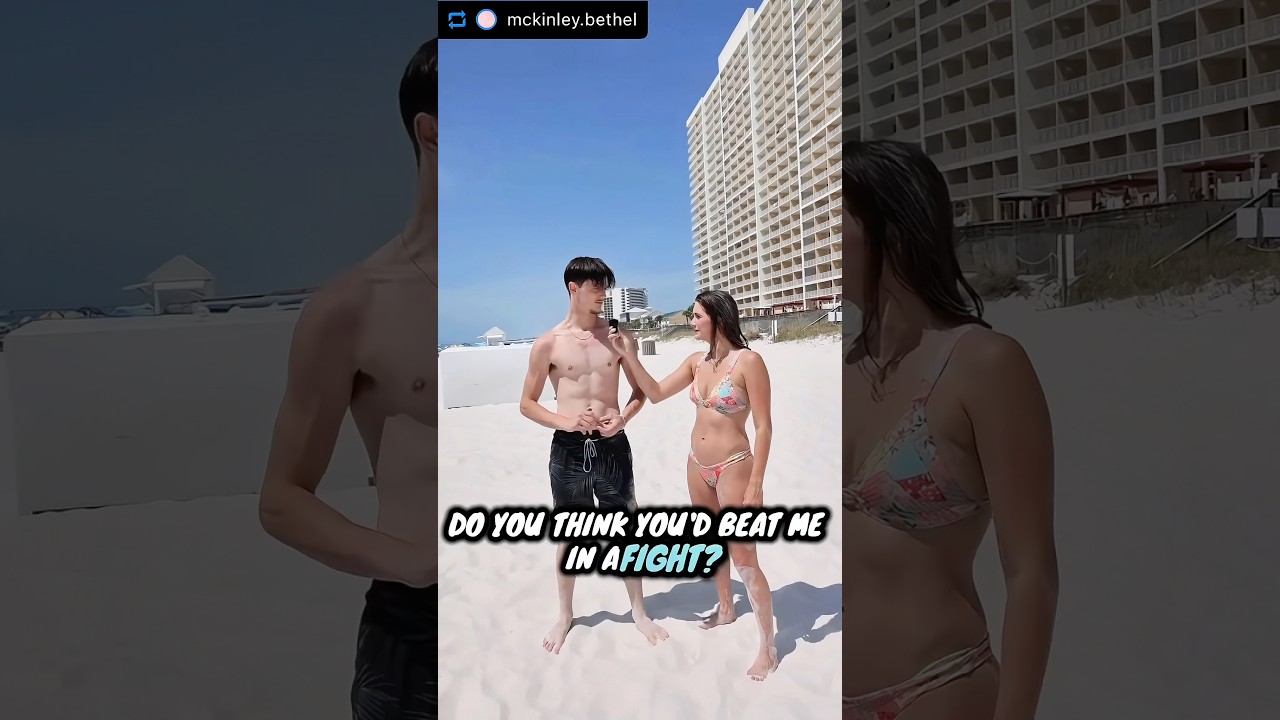 SHE SENT HIM FLYING | Beach Jiu Jitsu