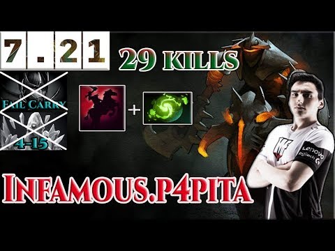 Dota 2 - Infamous.P4pita [Chaos Knight] Monster Late Game with Refresher Orb |Game Update 7.21|