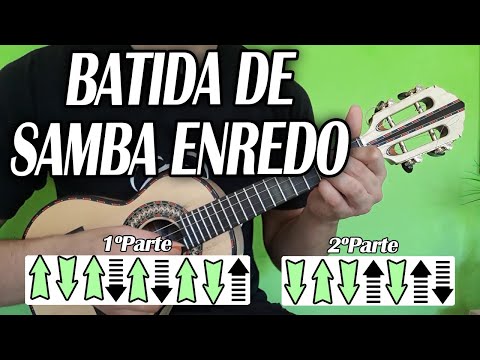 Batida de Samba Enredo completa Para Iniciantes - Como tocar Cavaquinho