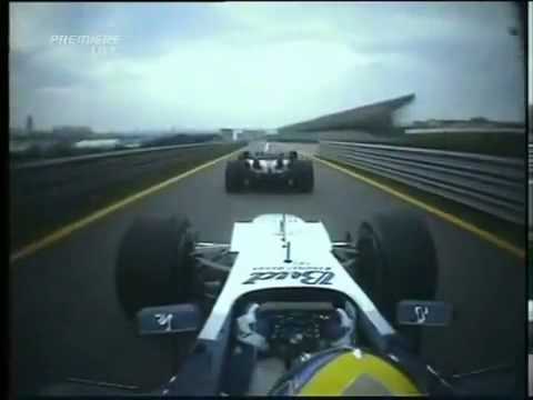 Formula 1 Juan Pablo Montoya Vs Kimi Raikkonen Onboard Interlagos Brazil 2004   YouTube
