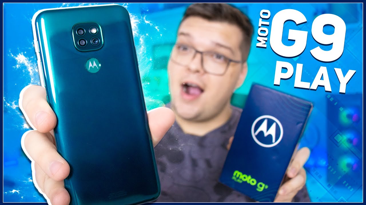 MOTO G9 PLAY não é MAIS O BÁSICÃO! Câmera de 48MP e MUITOS UPGRADES! Unboxing e Impressões